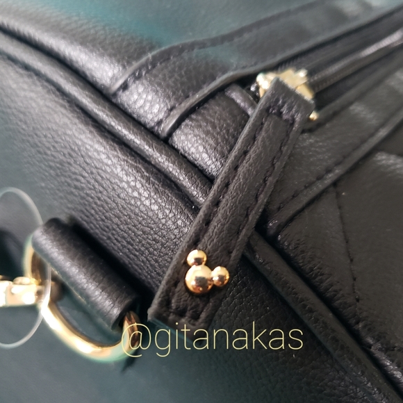 Disney Mickey Minnie Mouse Studded Weekender Bag - Picture 4 of 6